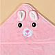 Детское полотенце с капюшоном Зайчик 80*80 см (TA0076_1) - фото 3 - id-p2305779512