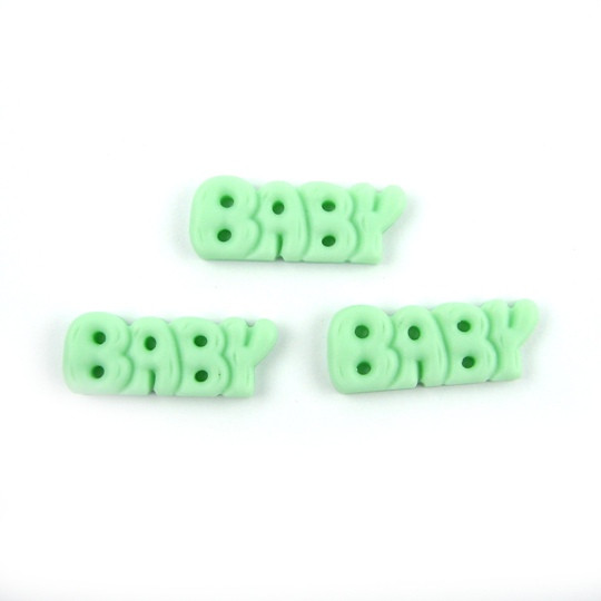 Акриловий декор Baby 28*10мм Салатовий 1шт DKD014, фото 1