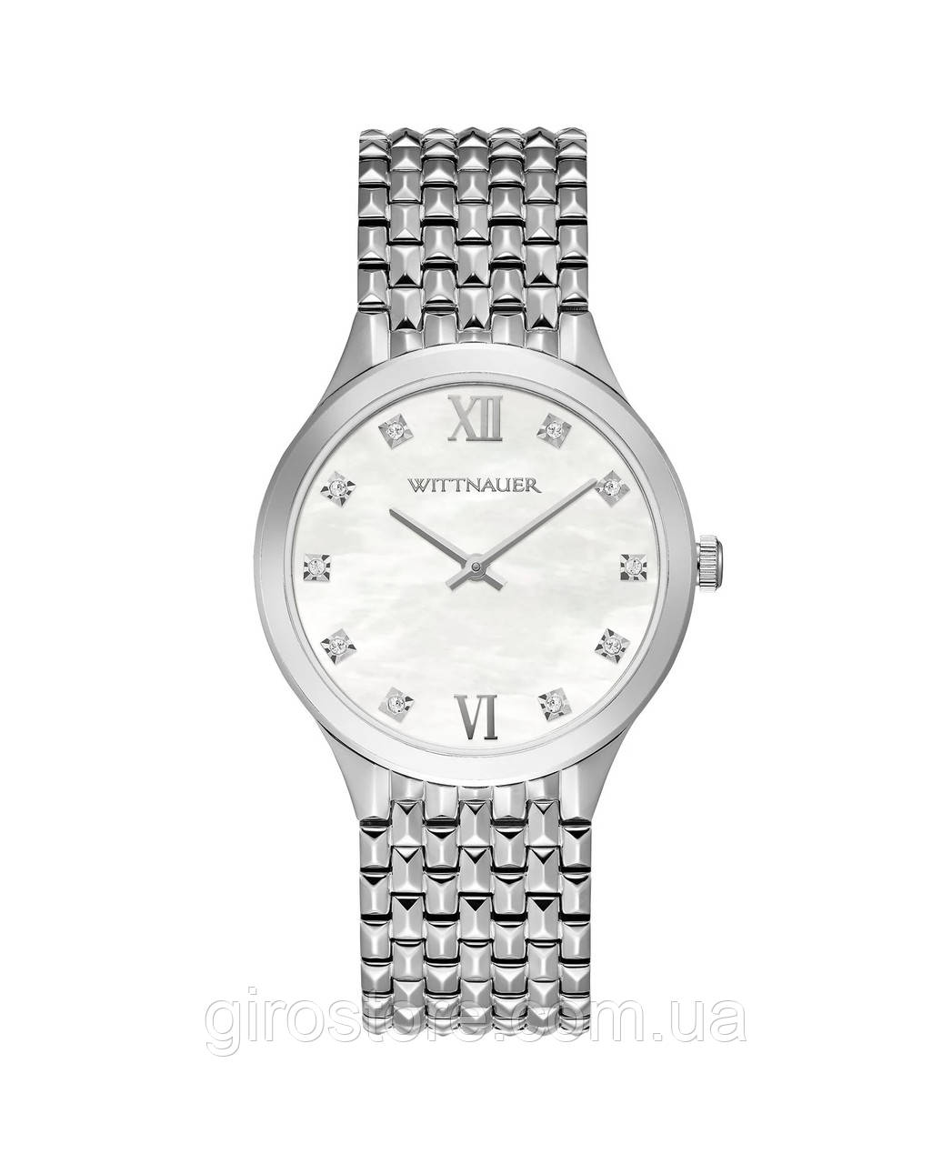 Жіночий годинник із 10 діамантами Wittnauer WN4110 — американський годинник родом зі Швейцарії Сапфір Шикарний подарунок, фото 1