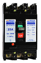 Автоматичний вимикач УКРЕМ ВА-2004N/63 3р 25А АСКО
