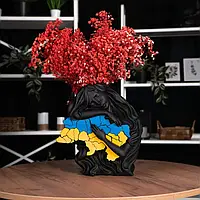 Ваза для квітів Lipka "Оранта" колір чорний