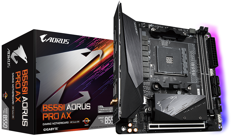 Mатеринська плата Gigabyte B550I AORUS PRO AX (B550I AORUS PRO AX)