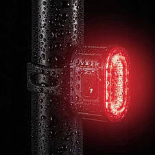 Велокомплект ліхтарів ZH-078-2LED ліхтар + STOP-14SMD, waterproof, Li-Ion акум, ЗУ Type-C, фото 3