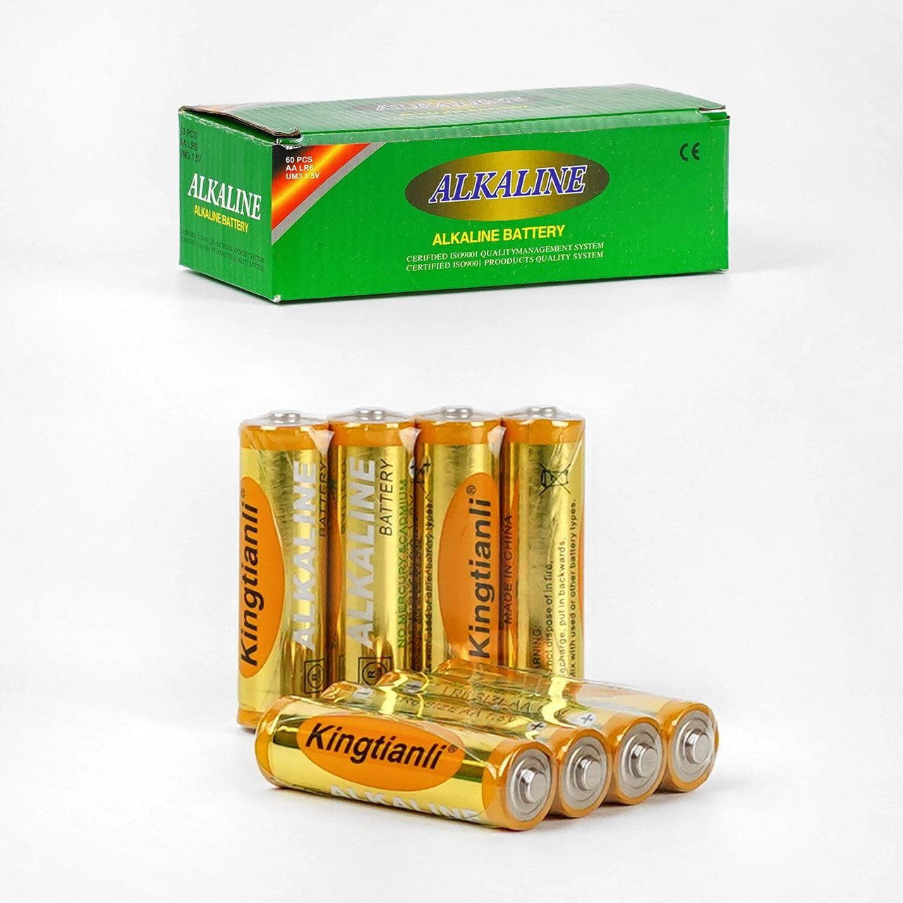 Батарейки лужні пальчикові Alcaline АА "Kingtianly" C 56905, 1,5V, Ціна за 4 шт.