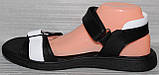 Босоніжки жіночі великого розміру від виробника модель ТН24-189Б-3, фото 6