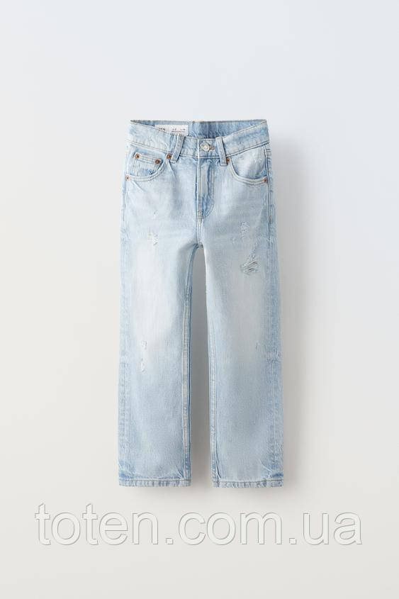 Zara Джинси Straight-Leg 11/12 Топ, фото 1