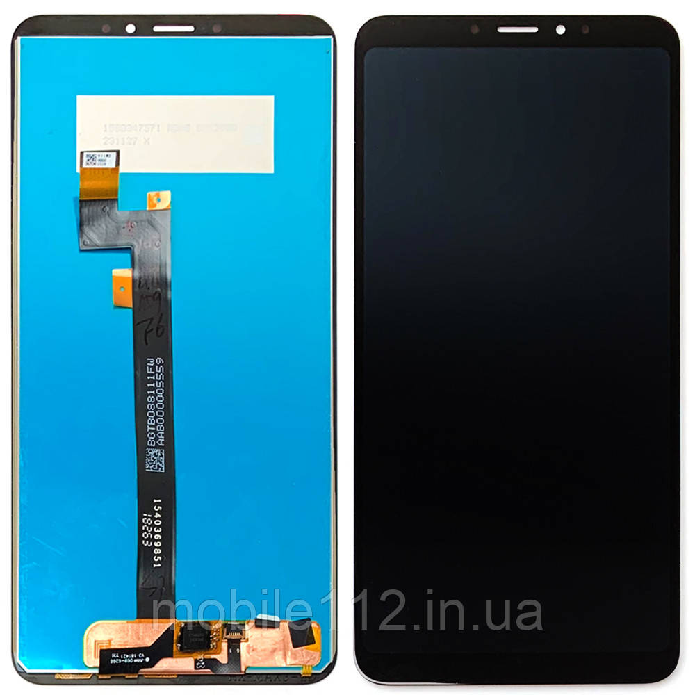 Екран (дисплей) Xiaomi Mi Max 3 з тачскріном чорний оригінал OEM, фото 1