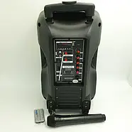 Портативна акустична система з пультом та 1 мікрофоном Su-Kam BT 100D Bluetooth колонка 150W, фото 4