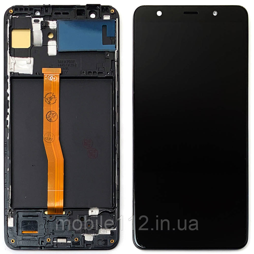 Дисплей (екран) Samsung Galaxy A7 2018 A750F з тачскріном (OLED з рамкою), фото 1