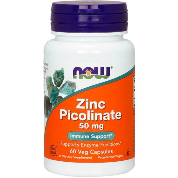 Цинк піколінат 50 мг Now Foods Zinc 60 таблеток