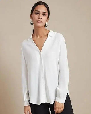 Стильна жіноча сорочка біла,РОЗМІР ТІЛЬКИ  40(S)