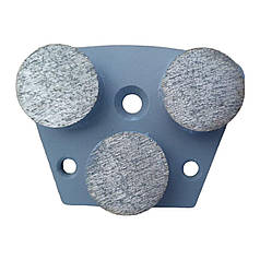 Trapezoid Grinding Plate #60 Super Hard Bond (Gray). Фреза алмазна шліфувальна #60, трапеція (Сіра), 12мм
