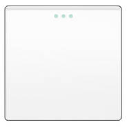 Подвійний вимикач 1DAL | Білий, 1+1 клавіша (P157-SW1GX2.WT), фото 2