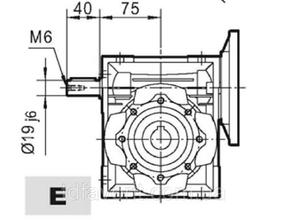 Черв'ячний редуктор NMRV 63 60 IEC71B14 E 
RAL5010
CT-DRIVE BOX, фото 1
