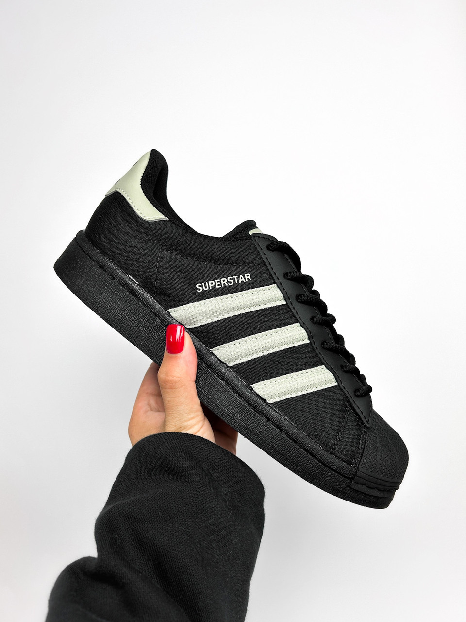 Жіночі Кросівки Adidas Superstar Core Black / Адідас Суперстар