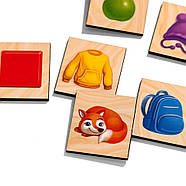 Дерев'яний пазл-вкладиш "Асоціації кольору" (ПСД268) PSD268, фото 3