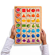 Дерев'яний пазл-вкладиш "Асоціації кольору" (ПСД268) PSD268, фото 6