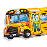 Дерев'яний пазл-вкладиш "Шкільний автобус" (ПСД270) PSD270, фото 6