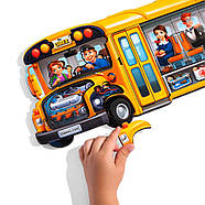 Дерев'яний пазл-вкладиш "Шкільний автобус" (ПСД270) PSD270, фото 7