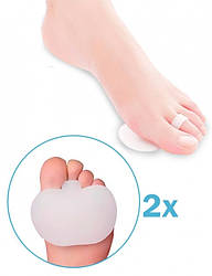 Ортопедична силіконова накладка для стопи ValgusPro протектори з подушечкою білий smart