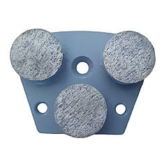 Trapezoid Grinding Plate #120 Super Hard Bond (Gray). Фреза алмазна шліфувальна #120, трапеція (Сіра), 12мм