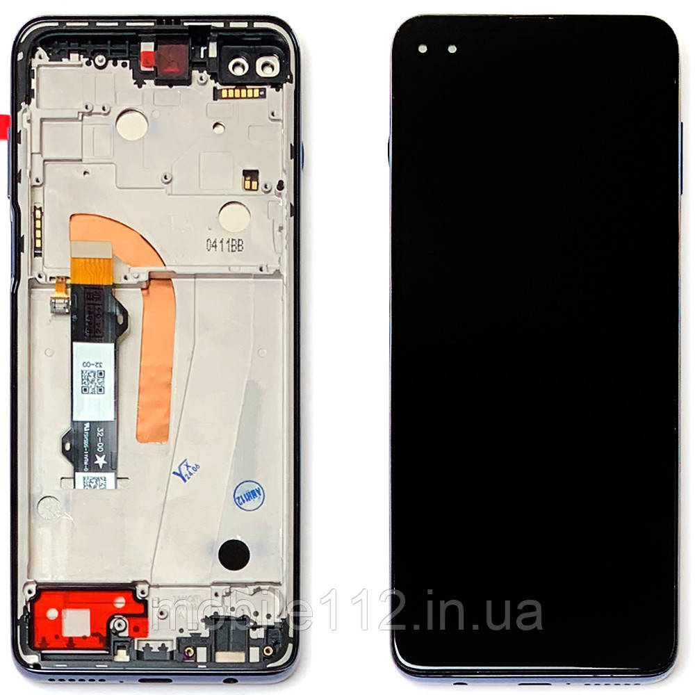 Екран (дисплей) Motorola Moto G100 XT2125 з тачскріном оригінал Китай з рамкою