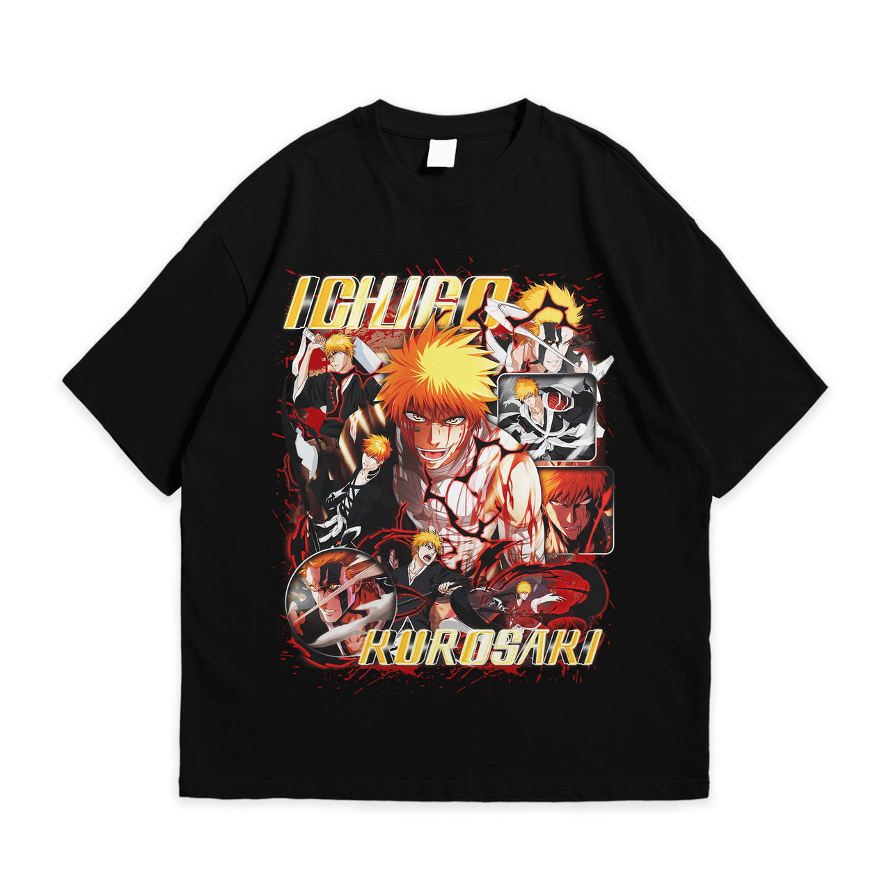 Футболка з принтом Bleach Ichigo kurosaki S Чорний