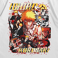 Футболка з принтом Bleach Ichigo kurosaki XXL Білий, фото 3