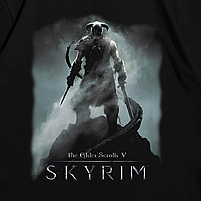 Футболка з принтом Skyrim XXXL Чорний, фото 2