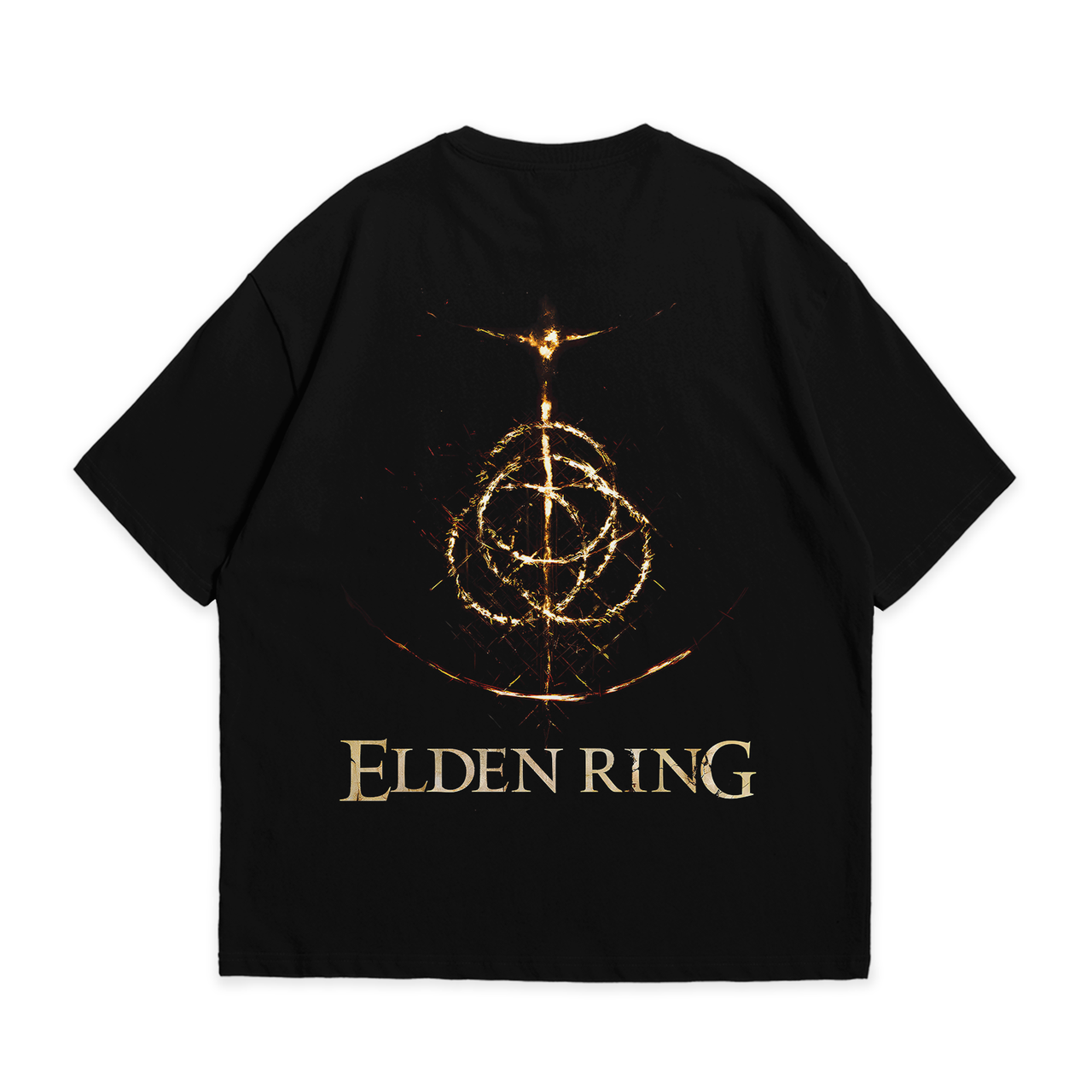 Футболка з принтом Elden ring back S Чорний