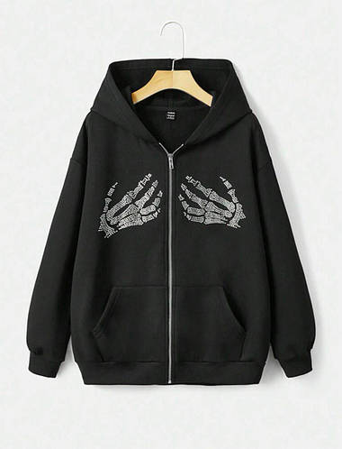 Женский базовый худи с капюшоном и карманами, черная теплая кофта на ...