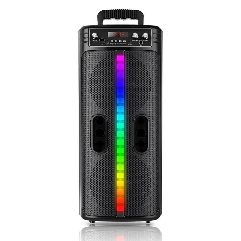 Колонка портативна з мікрофоном світлодіодна Bluetooth TTD-2806
