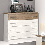 Ліжко двоспальне 160 Маркос NEW (Мебель-Сервіс) 2036х1664х852мм дуб санома, фото 9