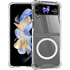 Чохол TPU Clear Case with MagSafe для Samsung Flip 6 (F741) Колір Transparent