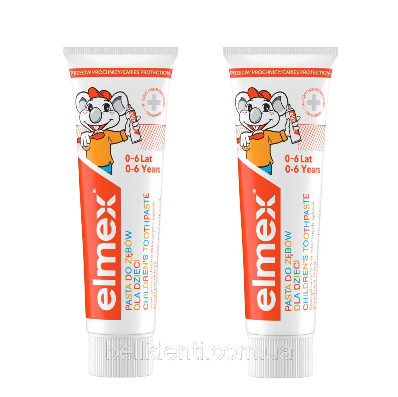 Дитячі зубні пасти Elmex Kids від 0 до 6 років (фтор 1000), 2 шт по 50 мл