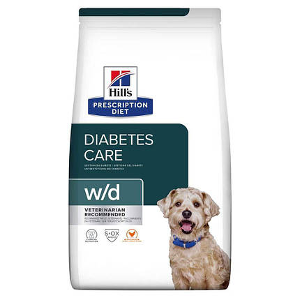 Сухий корм для собак Hill's Prescription Diet W/D при цукровому діабеті з куркою 10 кг, фото 1