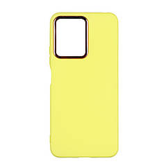 Чохол Silicone Cover Metal frame (AA) для Xiaomi Redmi Note 12 Pro+ 5G Колір 04.Yellow