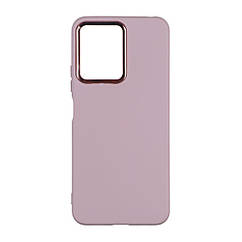 Чохол Silicone Cover Metal frame (AA) для Xiaomi Redmi Note 12 Pro+ 5G Колір 19.Pink Sand