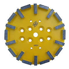 Grinding disc Hurricane 250 мм. Для Blastrac BG250.  Шліфувальний диск / фреза 250 мм. 40х12х12мм