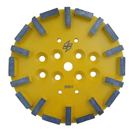 Grinding disc Hurricane 250 мм. Для Blastrac BG250. Шліфувальний диск / фреза 250 мм. 40х12х12мм, фото 1