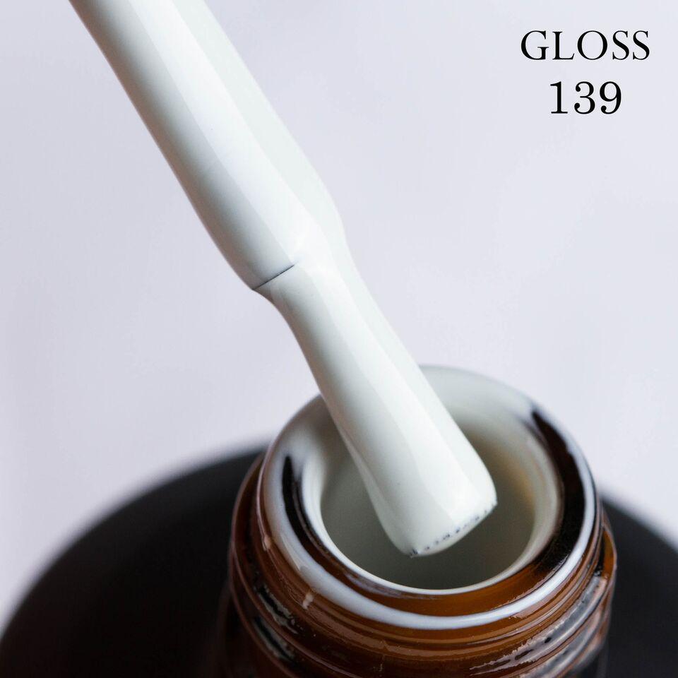 Гель-лак GLOSS 139 (сіро-білий), 11 мл