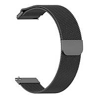 Магнітний ремінець Milanese Loop для Samsung Galaxy Watch 7 44 mm (L310 / L315) | HMU | 20 мм | чорний