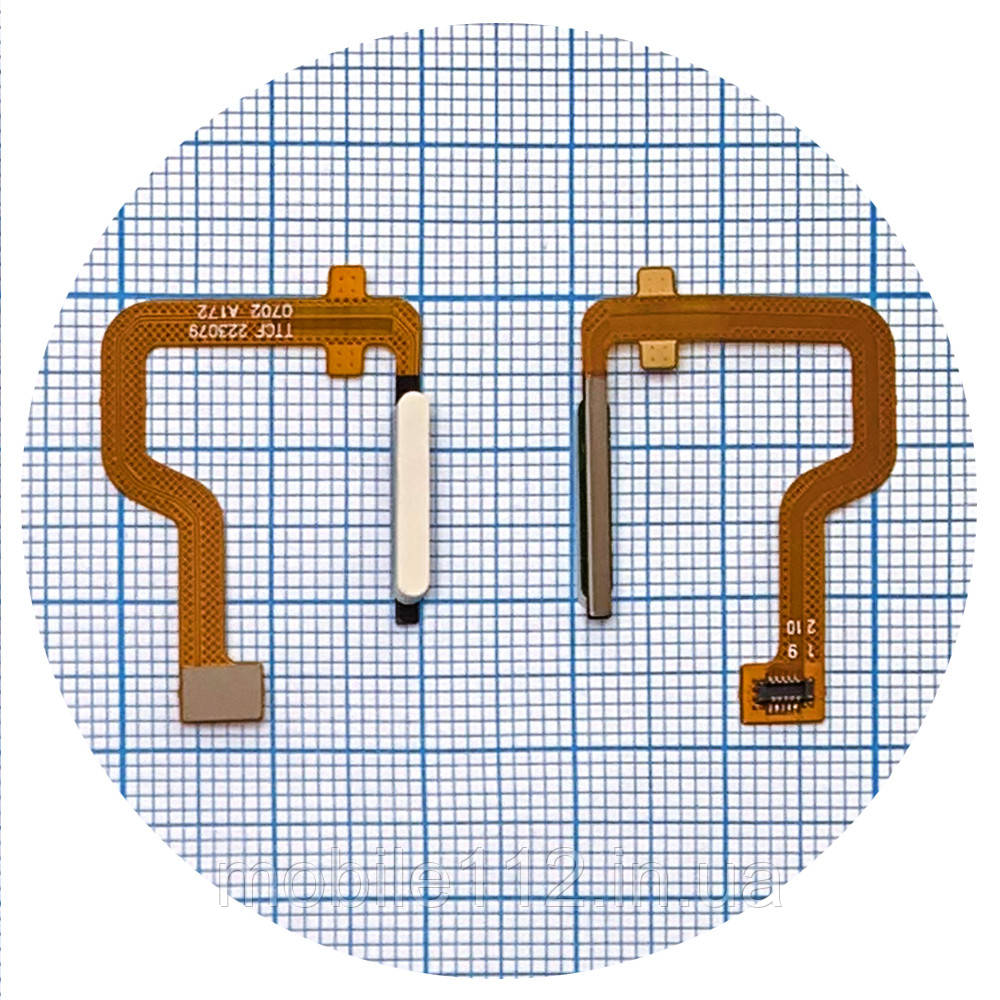 Шлейф Motorola Moto G32 XT2235 із сканером відбитка пальцa білий, фото 1