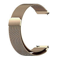 Магнітний ремінець Milanese Loop для Samsung Galaxy Watch 7 44 mm (L310 / L315) | HMU | 20 мм | vintage gold