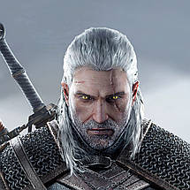 Плакат "Відьмак Геральт на полі бою, Witcher", 60×43см, фото 3