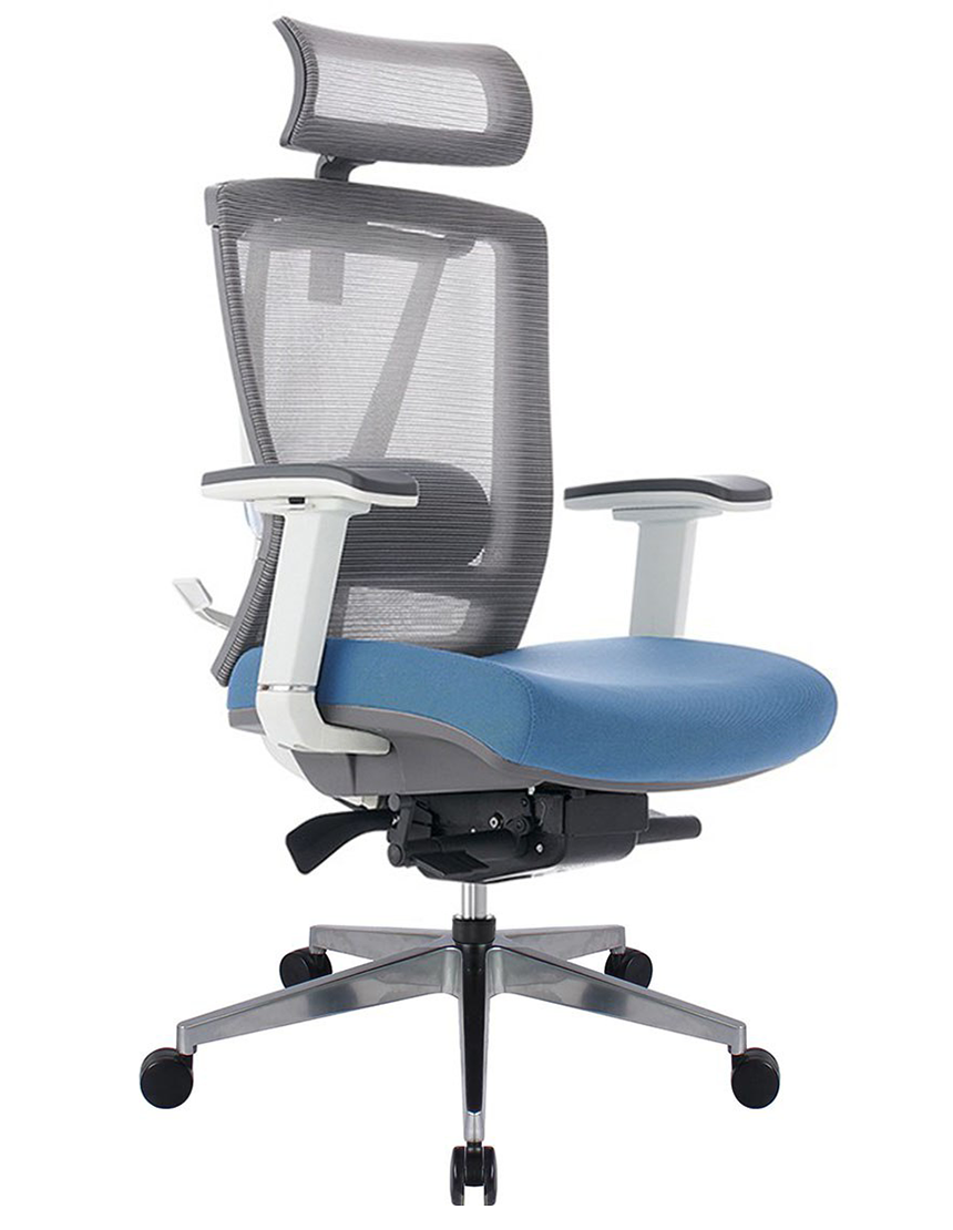 КРІСЛО КОМП'ЮТЕРНЕ З ПІДГОЛІВНИКОМ ENRANDNEPR ERGO CHAIR 2 BLUE Сине