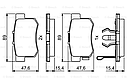Задні колодки Хонда Акорд 8, Акорд 9, CR-V, FR-V, Кростур, RDX (06430S9A000) Bosch 0 986 494 233, фото 3