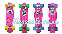 Скейт Penny Board (Пенніборд фіш) Fishskateboards: рожевий, до 80 кг