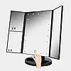 Дзеркало потрійне для макіяжу з LED-підсвіткою Magic Makeup Mirror, 22 лампи, косметичне дзеркало, фото 3