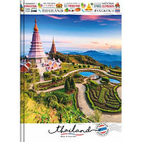 Зошит А5 96 арк клітинка тв палітурка лам серія Квіти Міста Асорті, фото 5